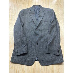 Michael Kors Jacket Blazer Sport Coat 42L Dual Vent Gray Plaid 2 Button Classic